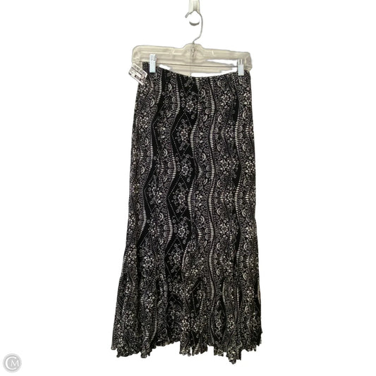 Skirt Maxi By Coldwater Creek In Black & White, Size: Xs