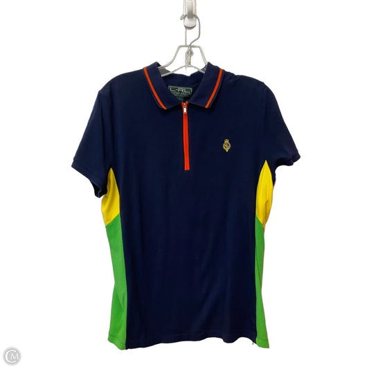 Top Short Sleeve By Ralph Lauren In Multi-colored, Size: Xl