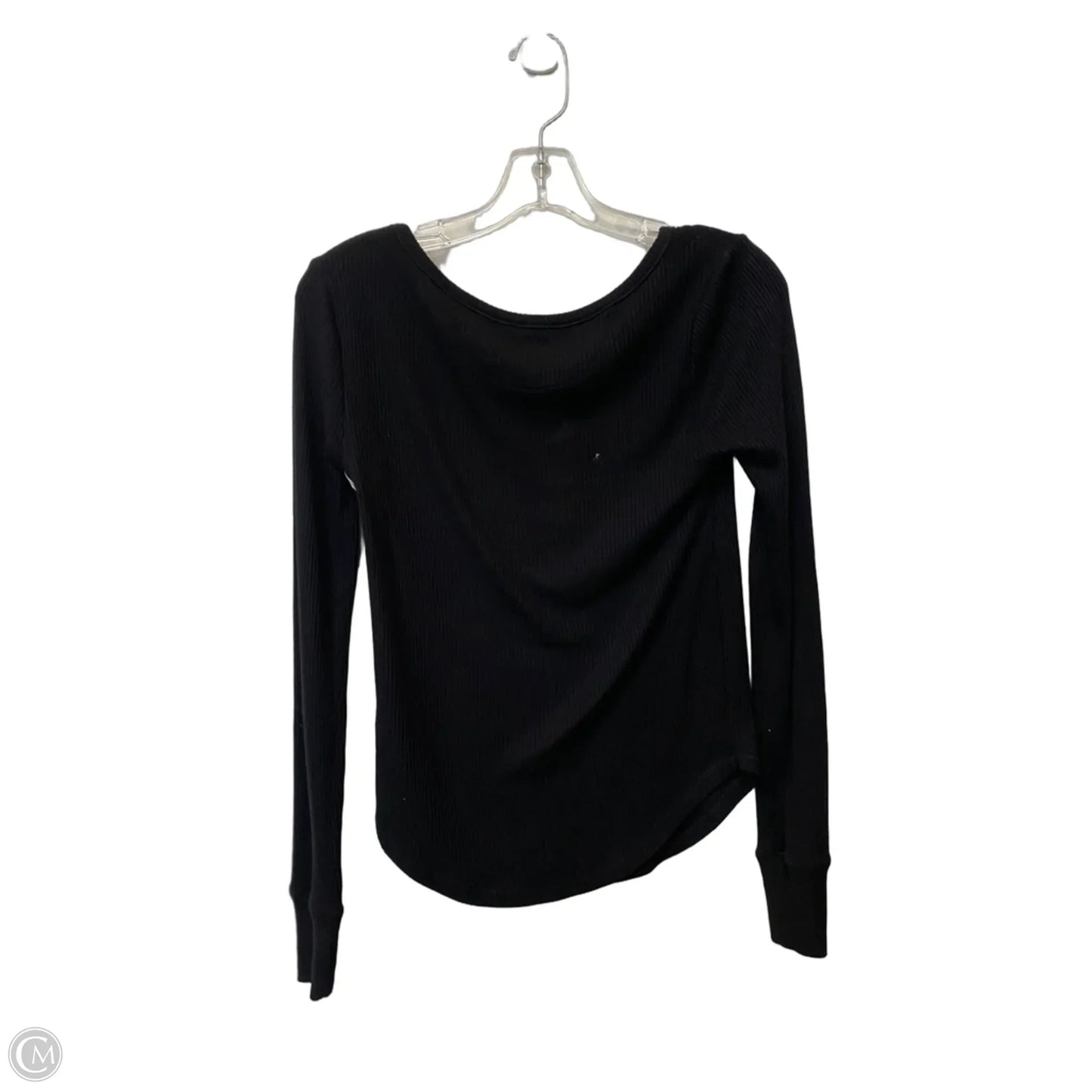 Top Long Sleeve By Faherty In Black, Size: S