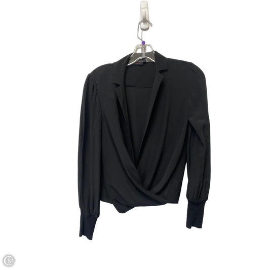 Top Long Sleeve Designer By Alice + Olivia In Black, Size: Xs