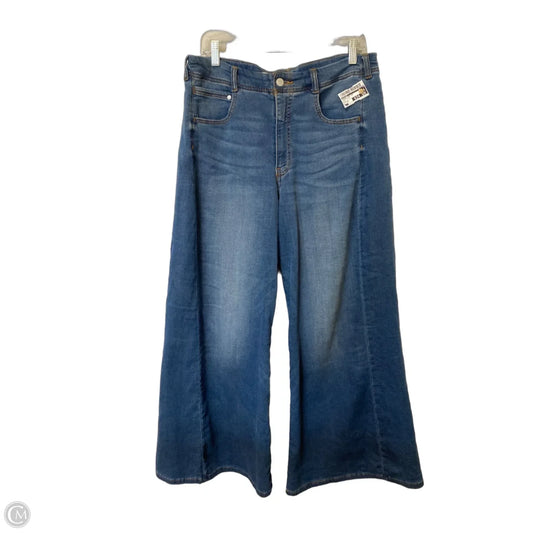Jeans Wide Leg By Pilcro In Blue Denim, Size: 10