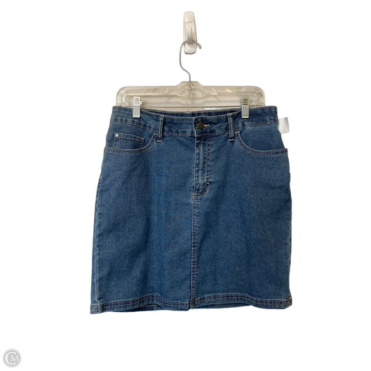 Skirt Midi By Lee In Blue Denim, Size: 12