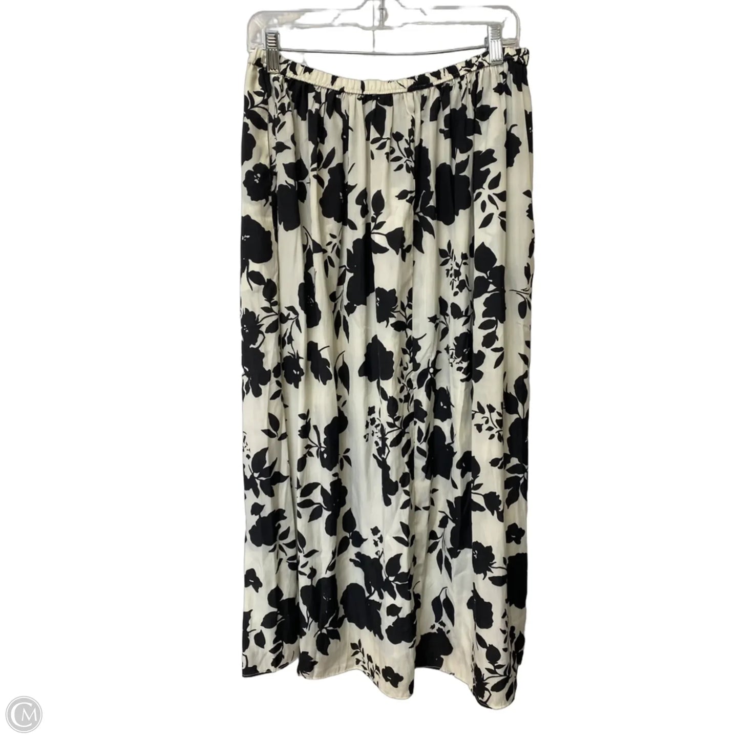 Skirt Maxi By Tahari In Black & Cream, Size: M