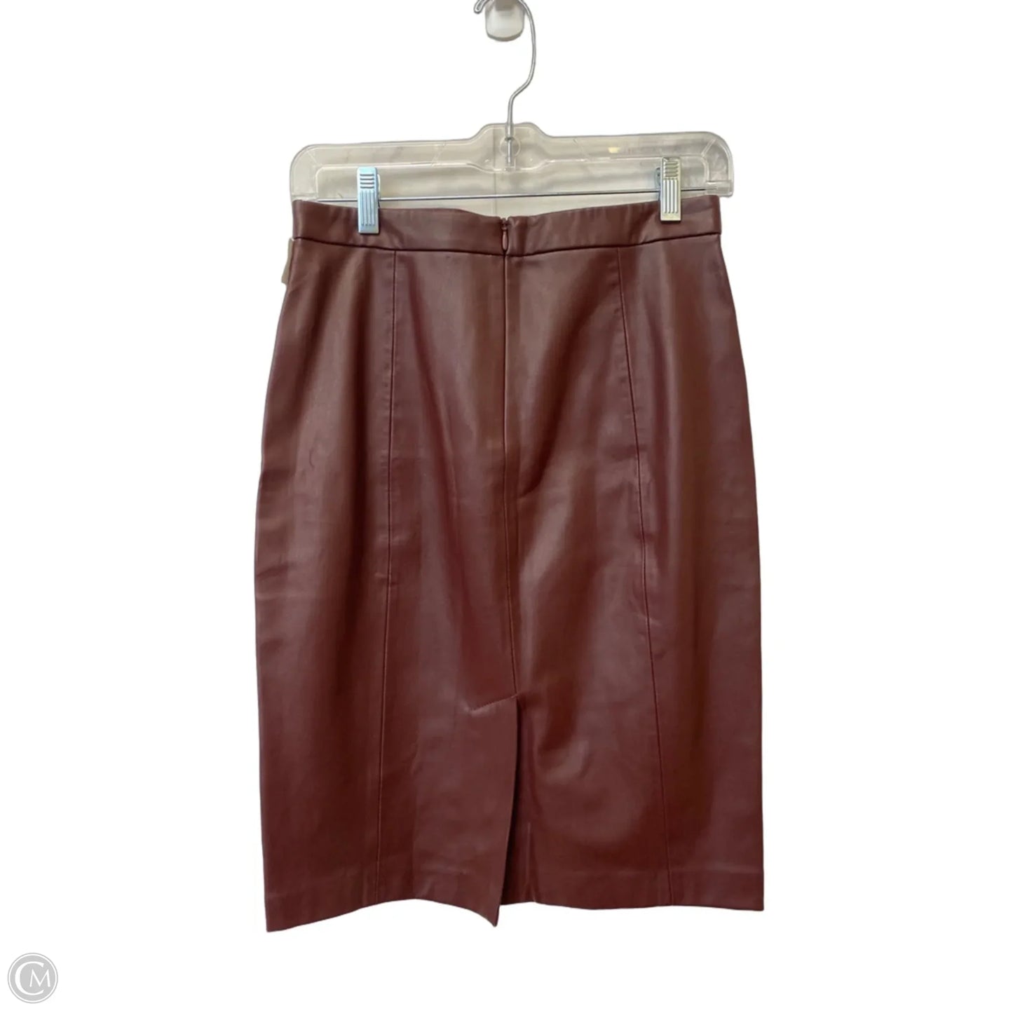 Skirt Midi By Mango In Maroon, Size: 6