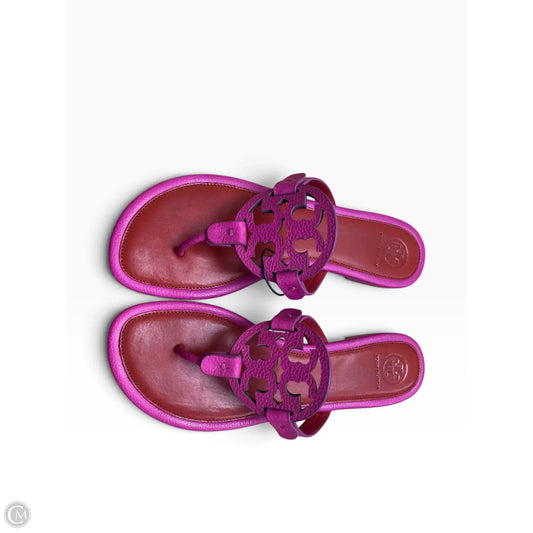 Sandals Designer By Tory Burch In Pink & Red, Size: 8.5