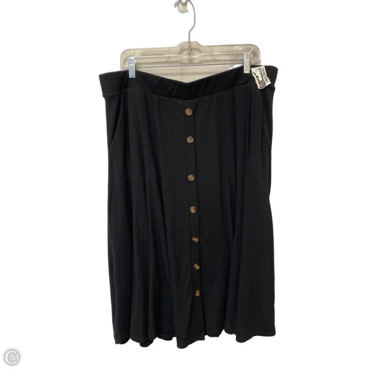 Skirt Midi By Torrid In Black, Size: 3x