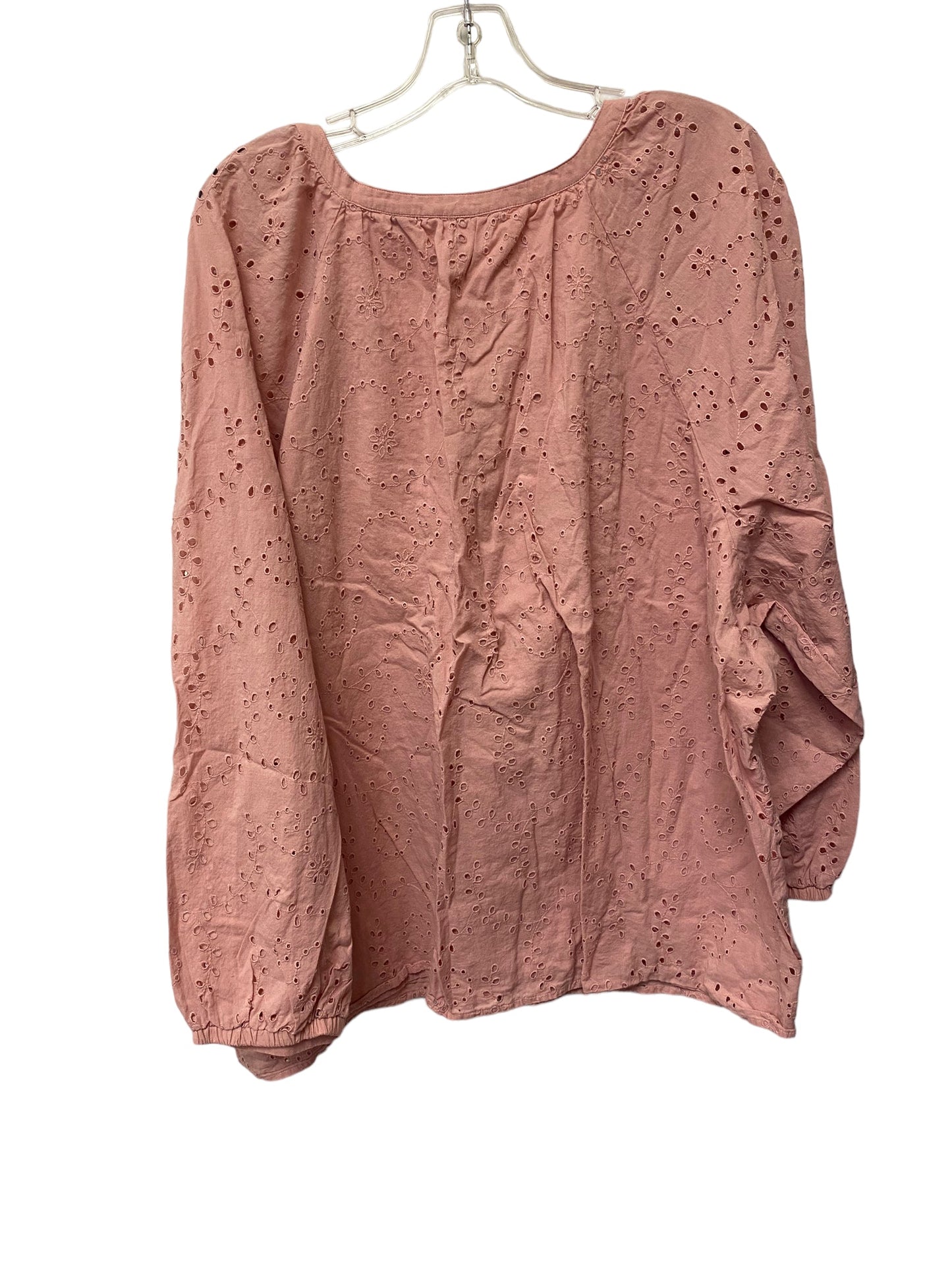 Top Long Sleeve By Isaac Mizrahi Live Qvc  Size: 4x