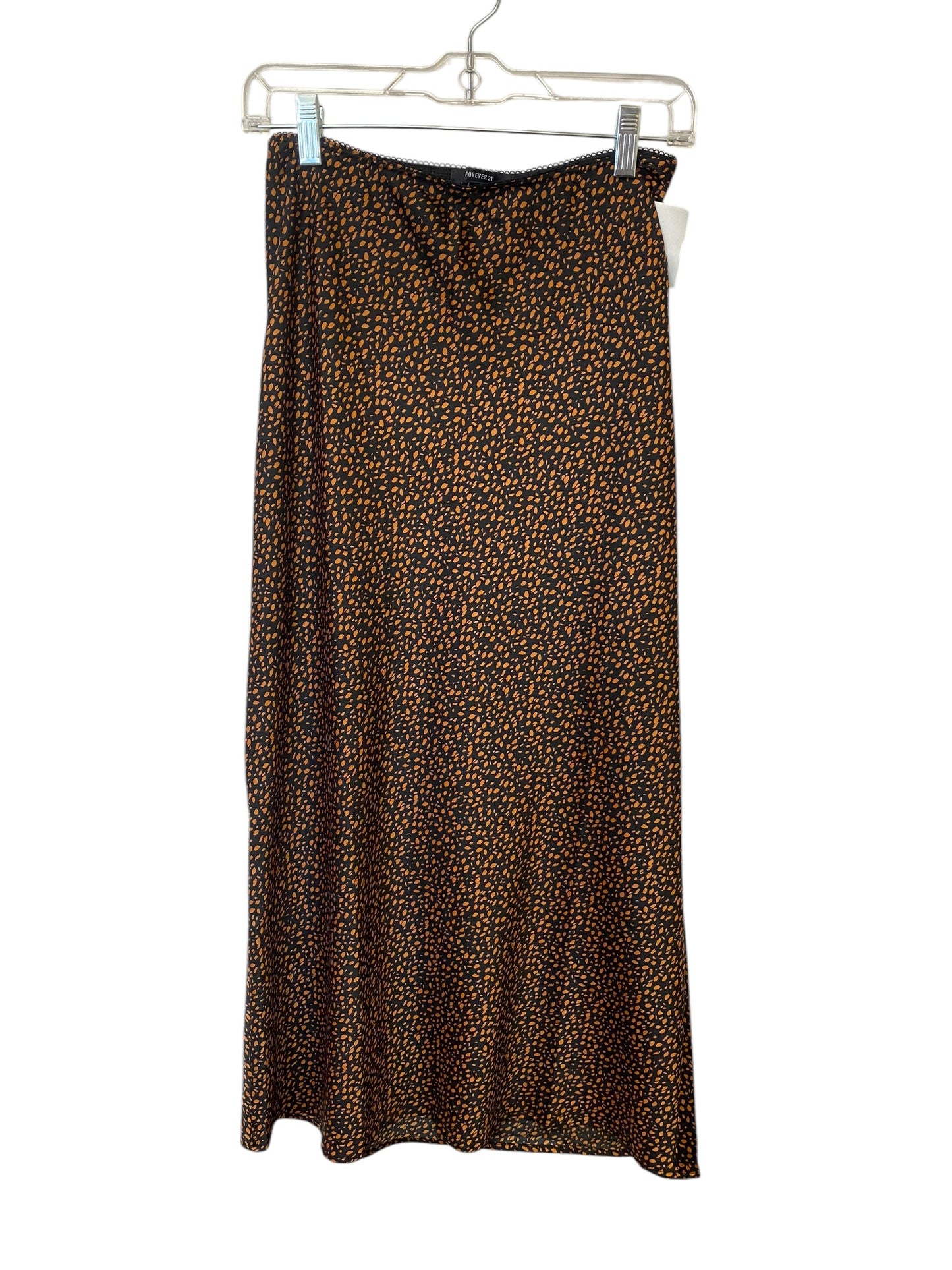 Skirt Maxi By Forever 21 In Black & Brown, Size: S