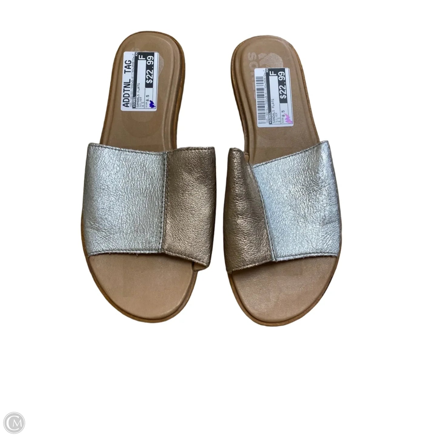 Sandals Flats By Sorel In Silver, Size: 8.5