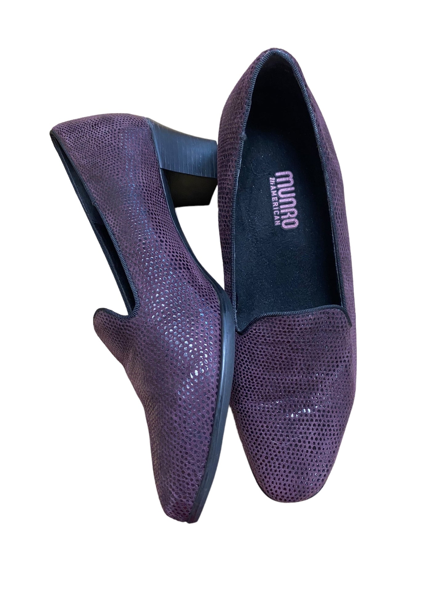 Purple Shoes Heels Block Clothes Mentor, Size 8