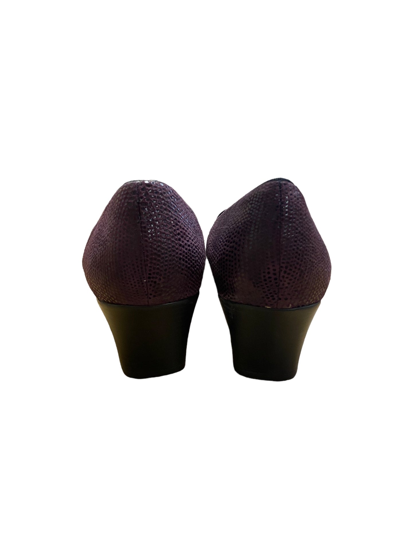 Purple Shoes Heels Block Clothes Mentor, Size 8
