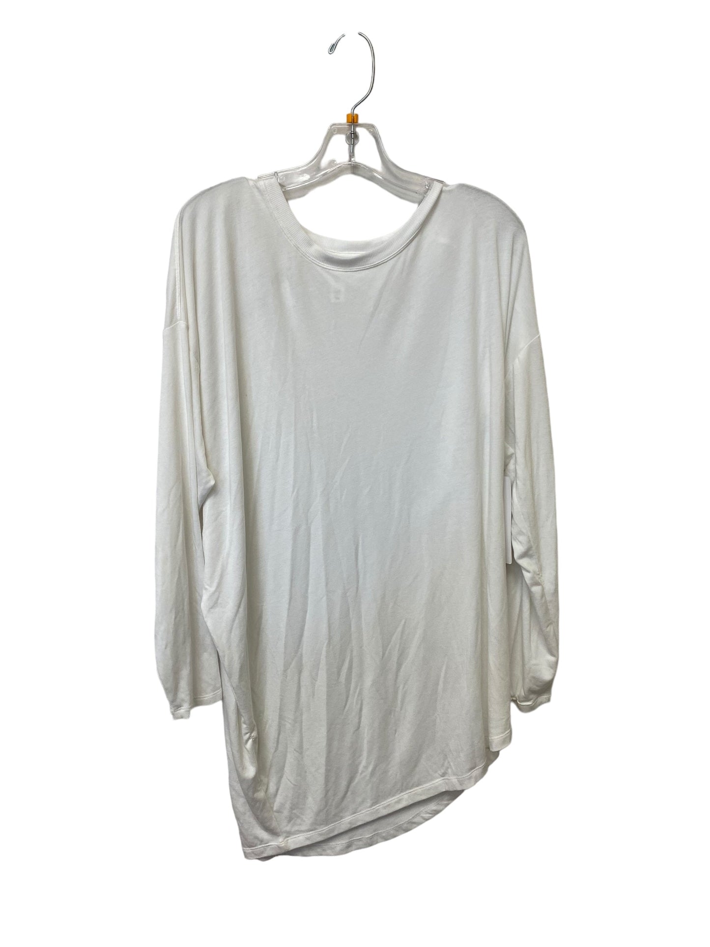 White Top Long Sleeve Athleta, Size 1x