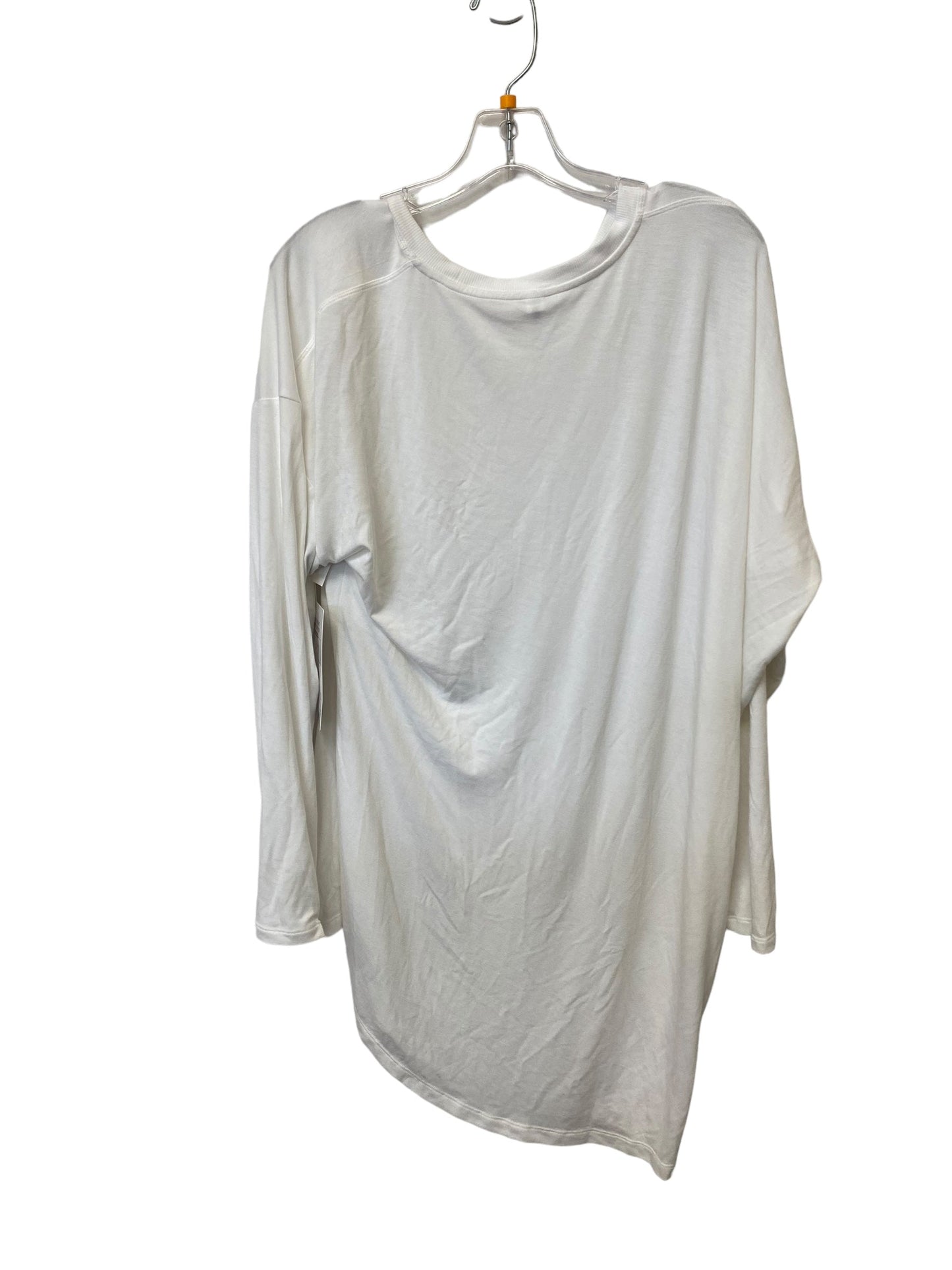 White Top Long Sleeve Athleta, Size 1x