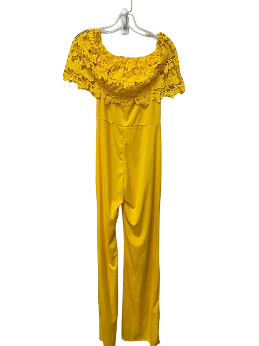 Yellow Jumpsuit Clothes Mentor, Size M