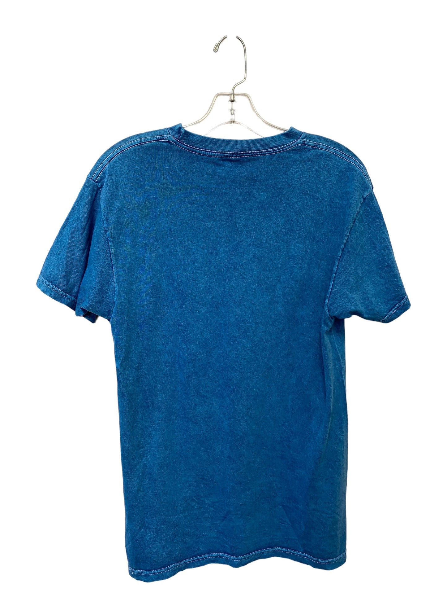 Blue Top Short Sleeve Clothes Mentor, Size M