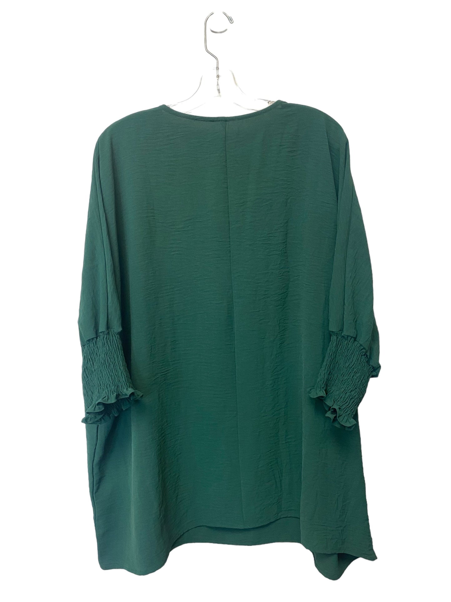 Green Top Short Sleeve Basic Clothes Mentor, Size Xl