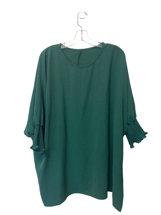 Green Top Short Sleeve Basic Clothes Mentor, Size Xl