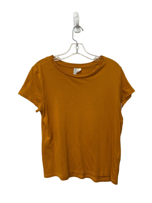 Orange Top Short Sleeve Basic Divided, Size M
