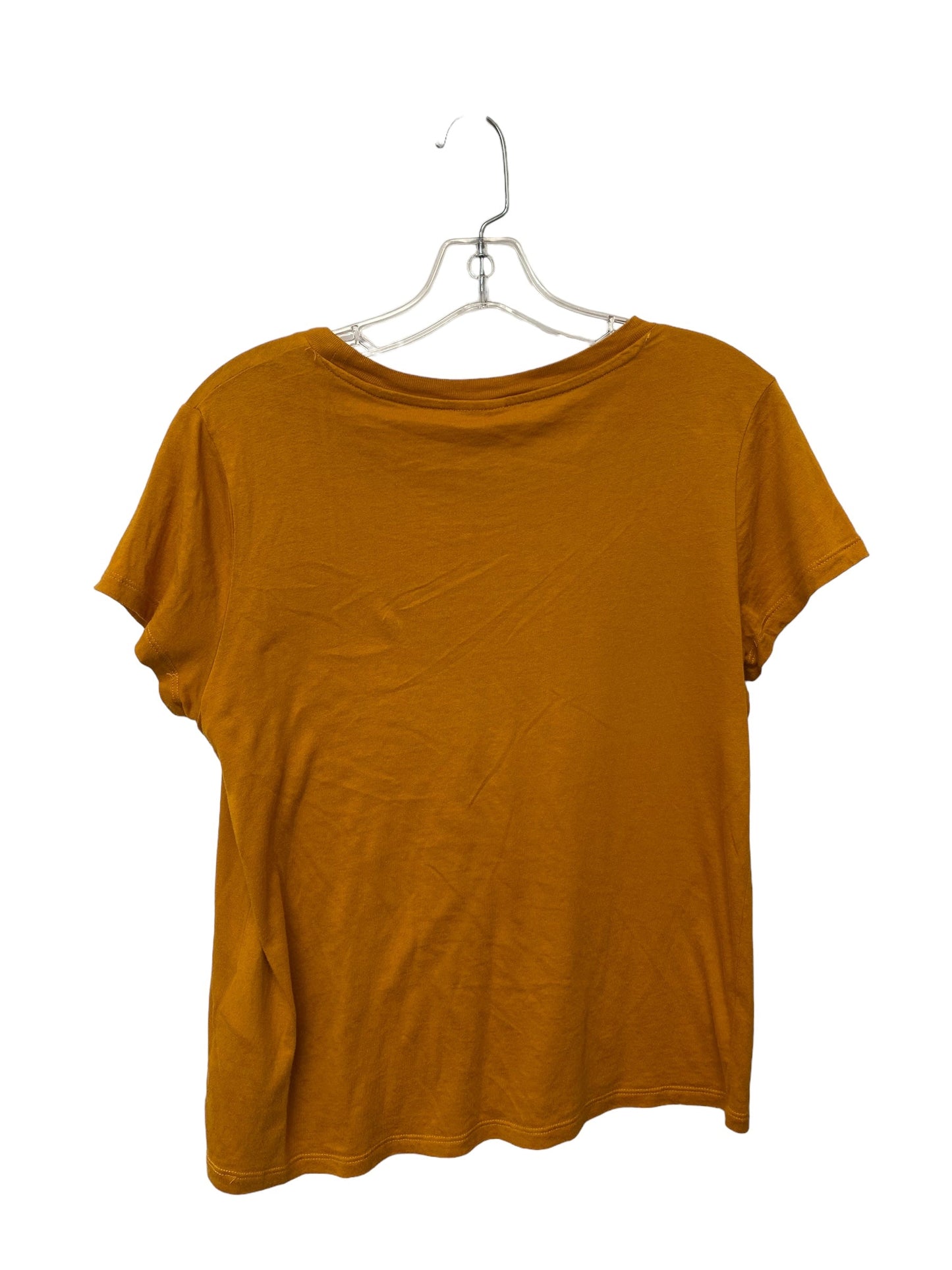 Orange Top Short Sleeve Basic Divided, Size M