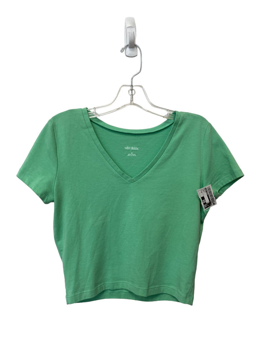 Green Top Short Sleeve Wild Fable, Size M