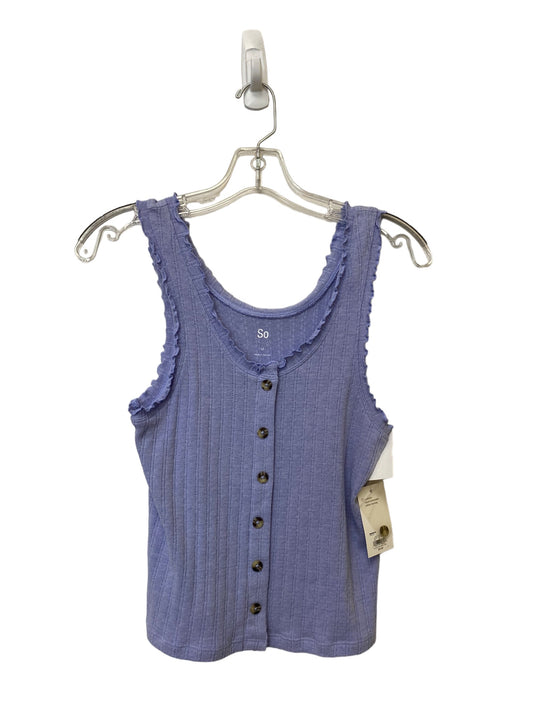 Blue Top Sleeveless So, Size M