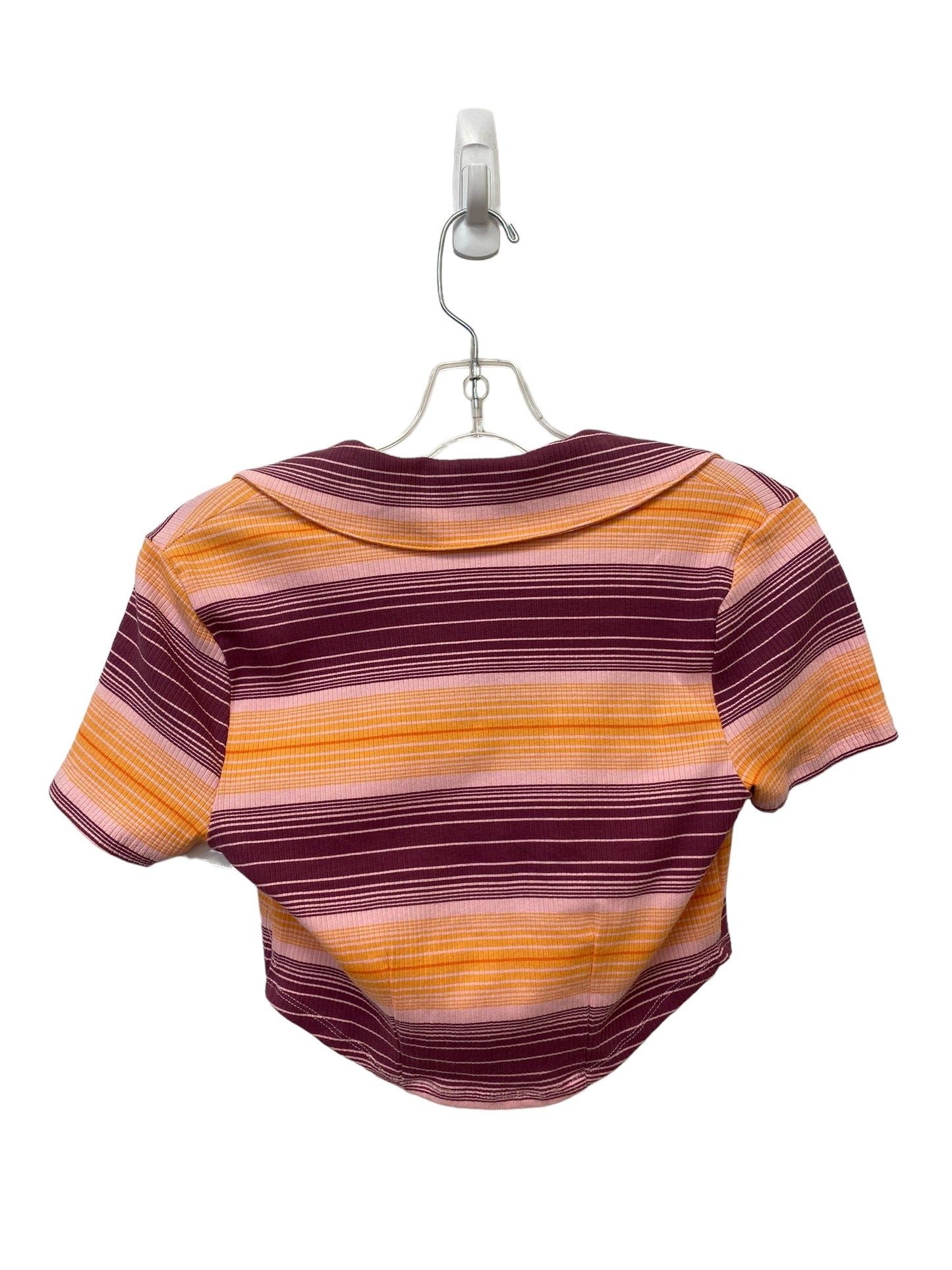 Striped Pattern Top Short Sleeve Wild Fable, Size S