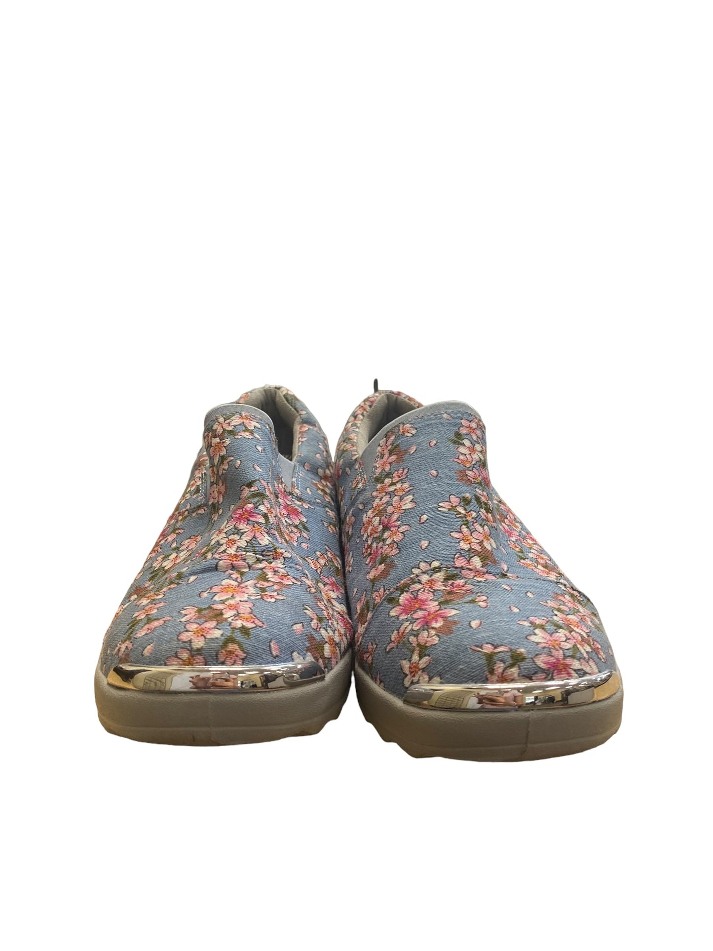 Floral Print Shoes Flats Clothes Mentor, Size 7.5