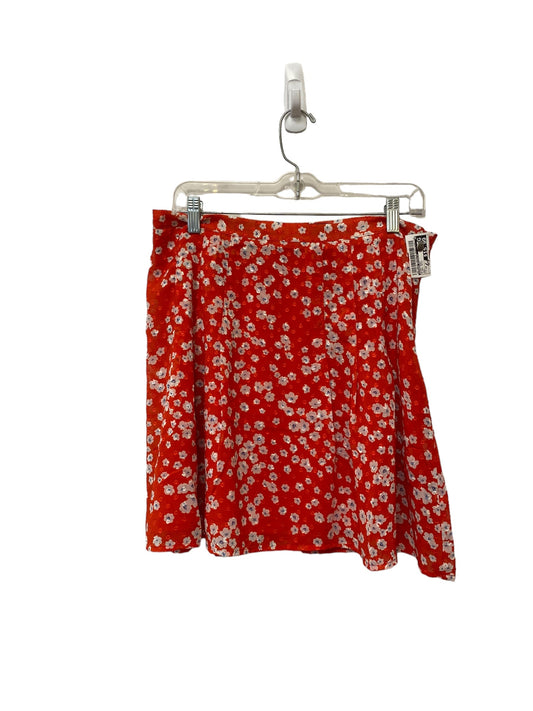 Floral Print Skirt Midi Banana Republic, Size 10