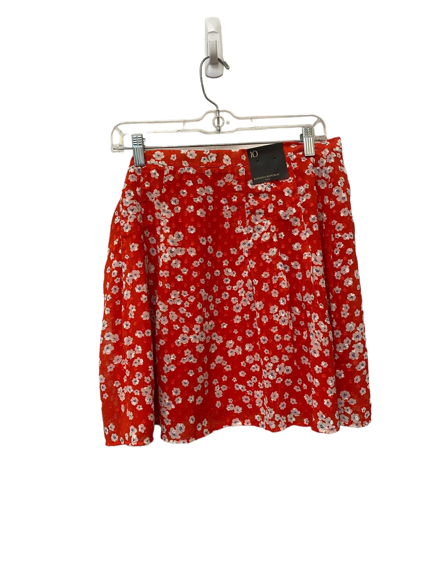 Floral Print Skirt Midi Banana Republic, Size 10