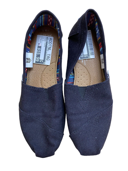 Black Shoes Flats Toms, Size 6.5