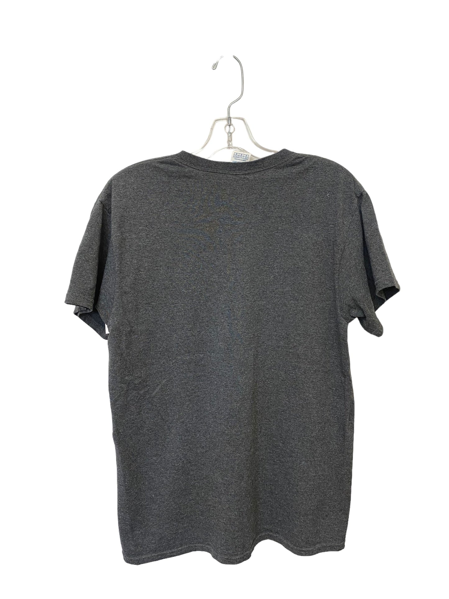 Grey Top Short Sleeve Clothes Mentor, Size M