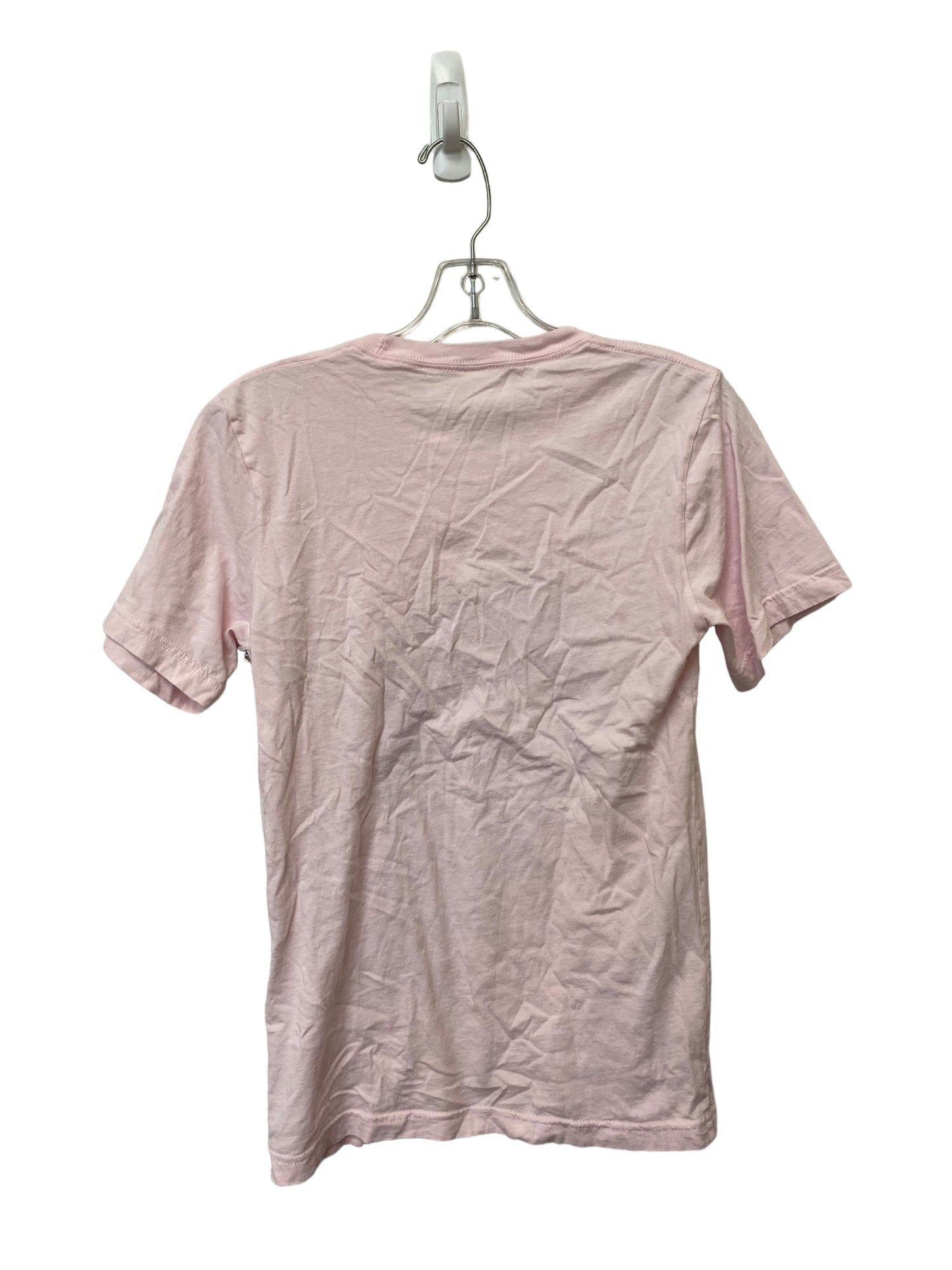 Pink Top Short Sleeve Clothes Mentor, Size S