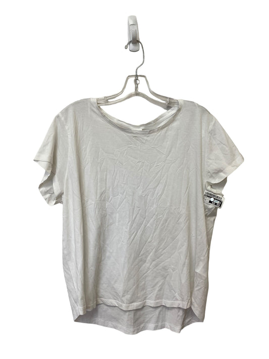 White Top Short Sleeve Basic H&m, Size Xl