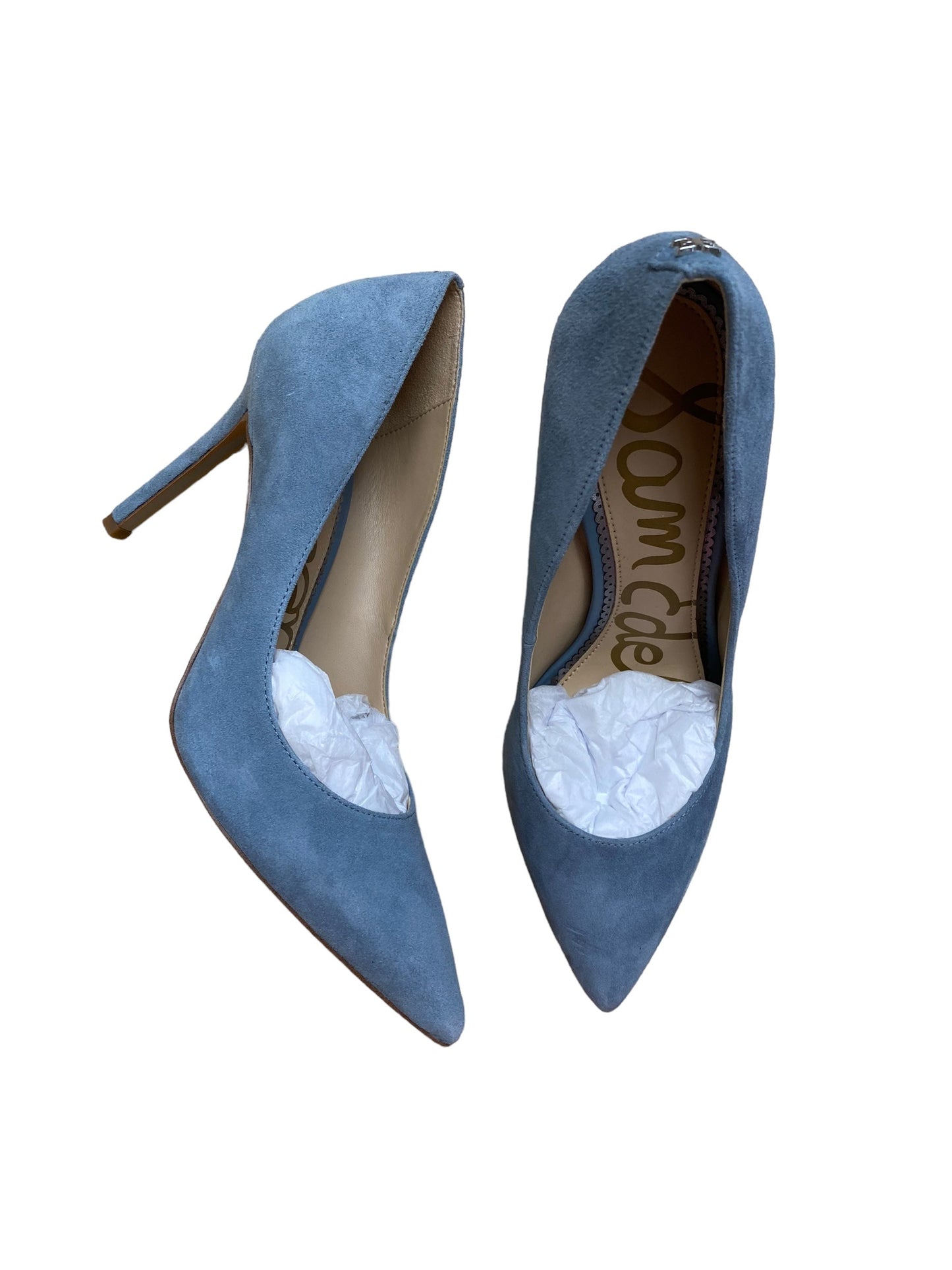 Blue Shoes Heels Stiletto Sam Edelman, Size 6