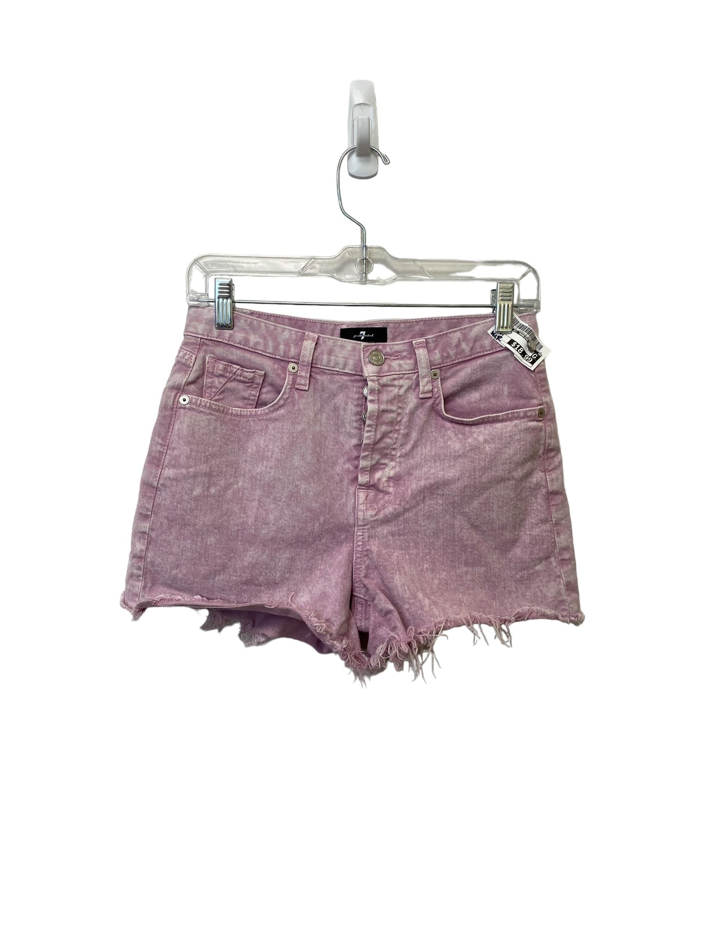 Purple Shorts 7 For All Mankind, Size 24