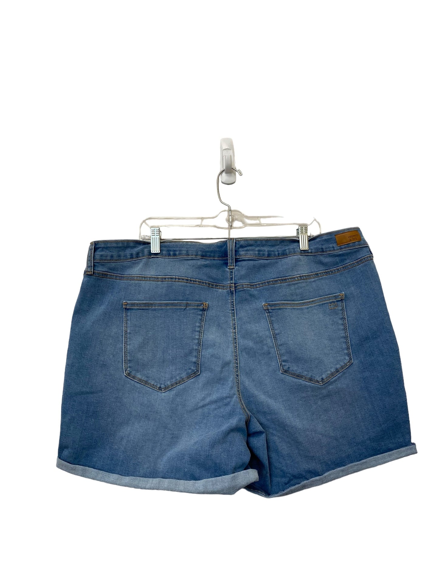 Blue Denim Shorts Crown And Ivy, Size 20w