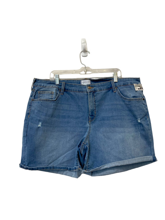 Blue Denim Shorts Crown And Ivy, Size 20w