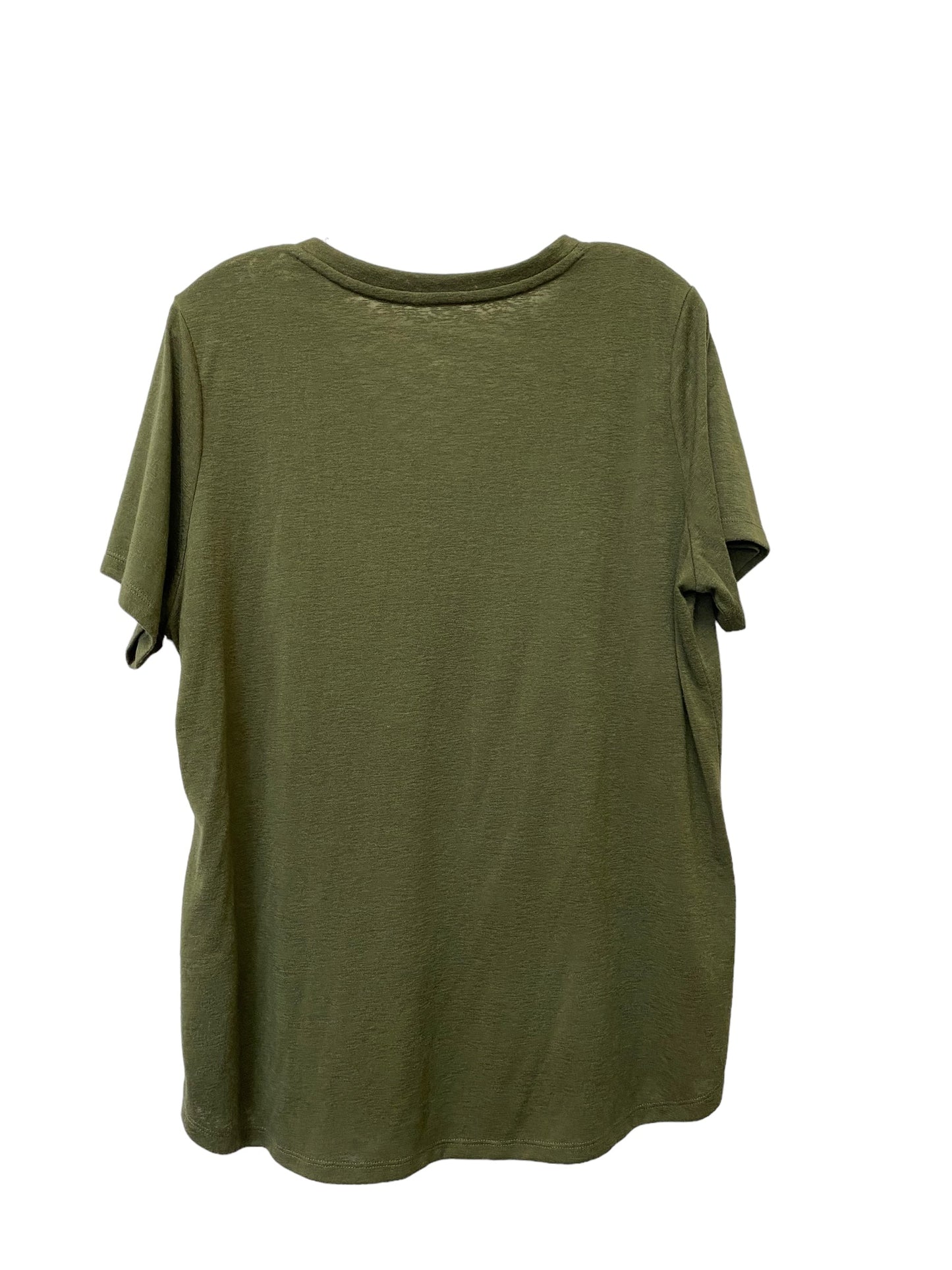 Green Top Short Sleeve Basic Gap, Size Xl