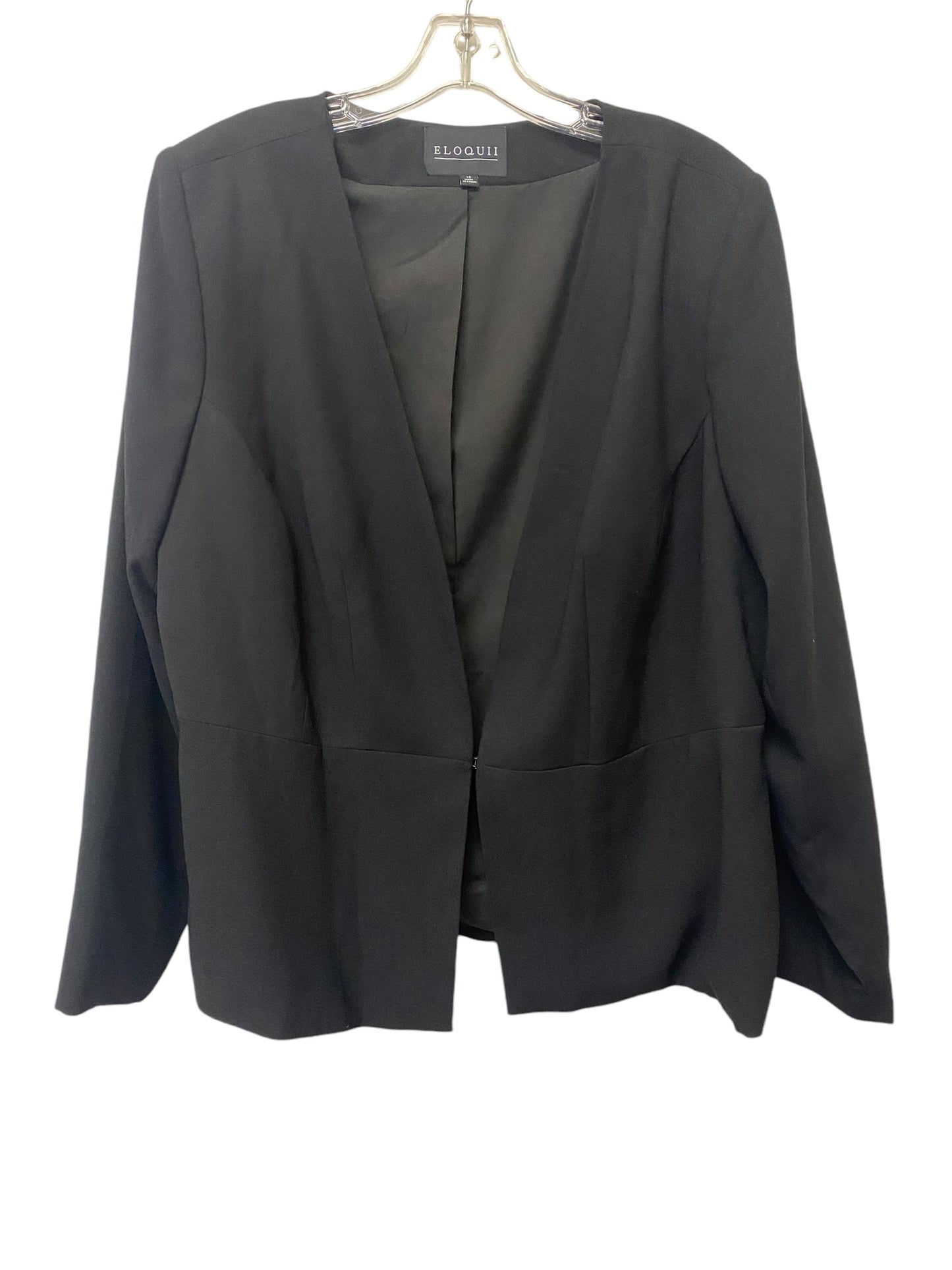 Blazer By Eloquii In Black, Size: 18