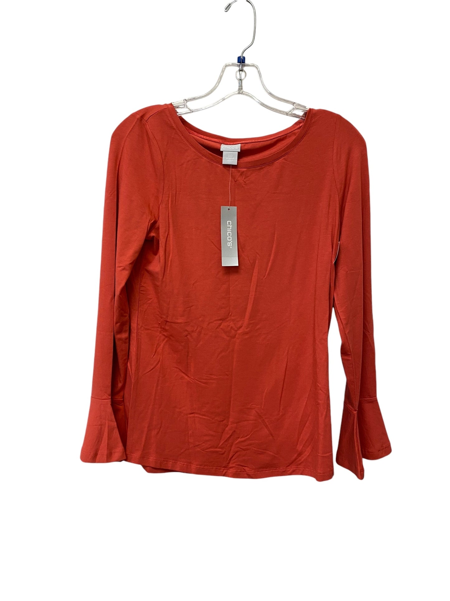 Top Long Sleeve Basic By Chicos In Pink