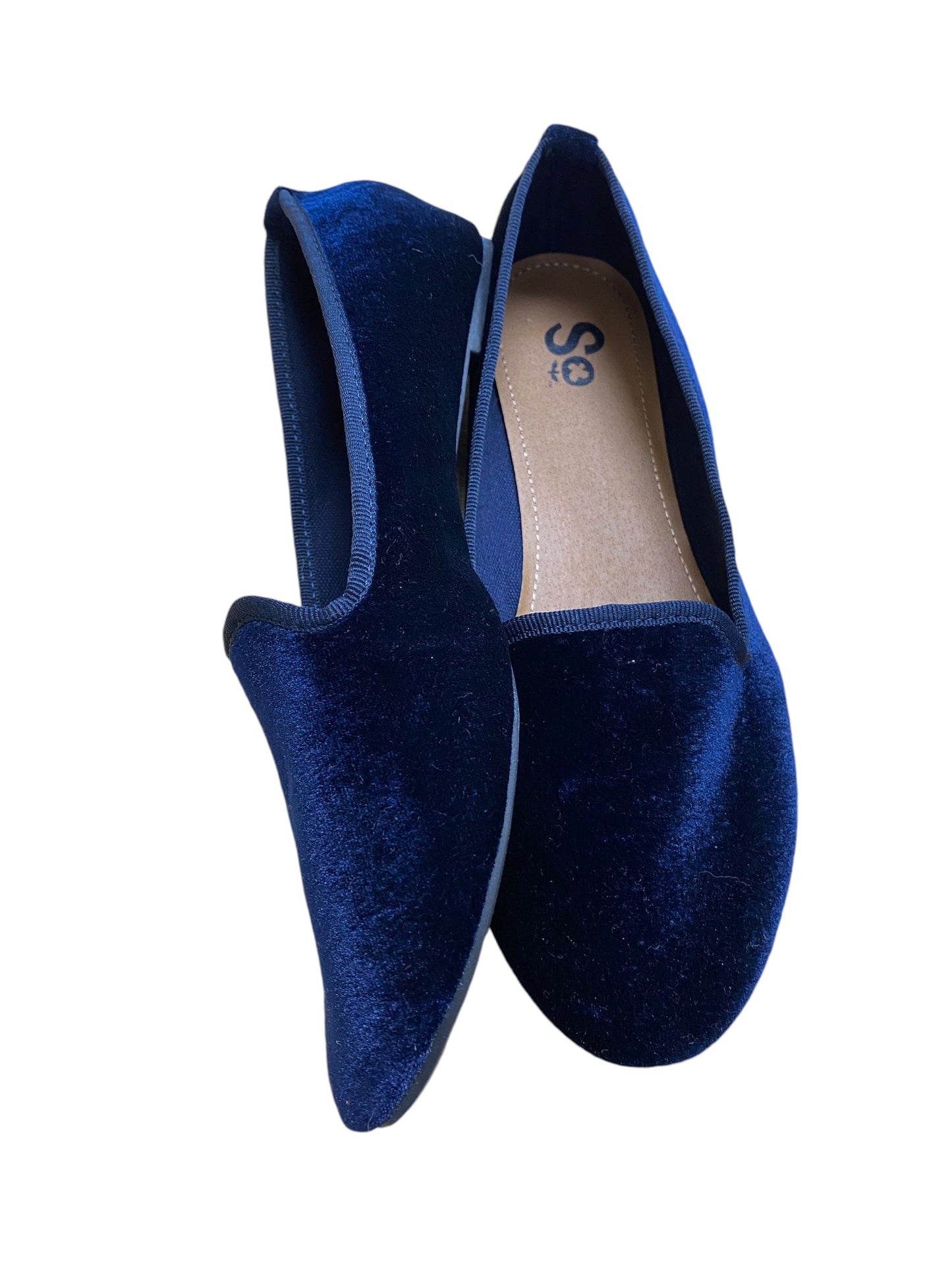 Shoes Flats By So In Blue, Size: 7.5