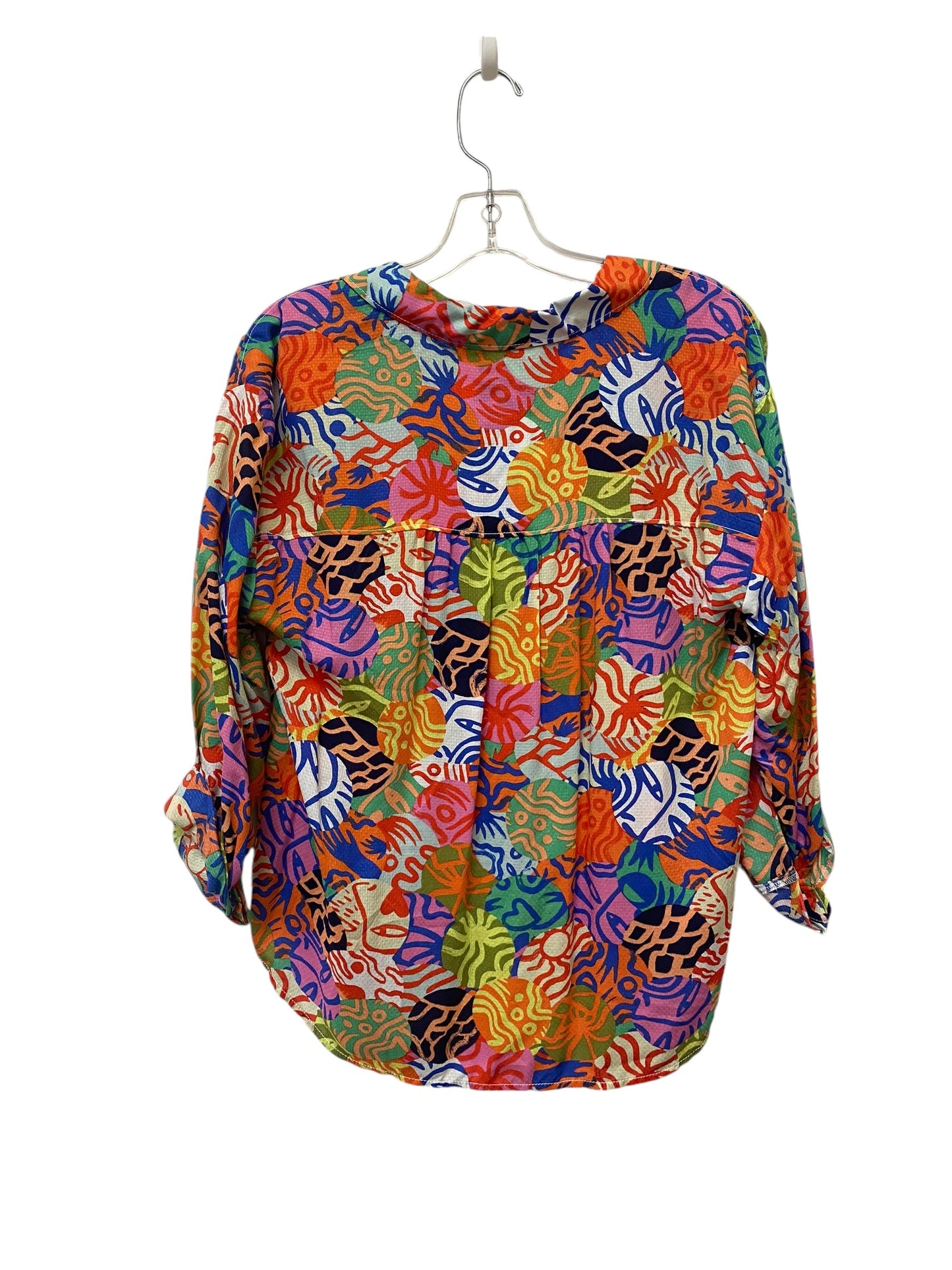 Top Long Sleeve By Anthropologie In Multi-colored, Size: Xs