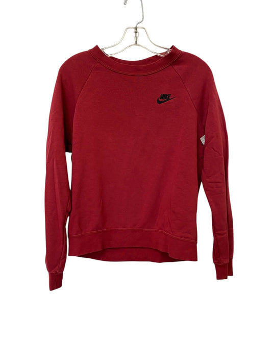 Sweatshirt Crewneck By Nike Apparel In Red, Size: S