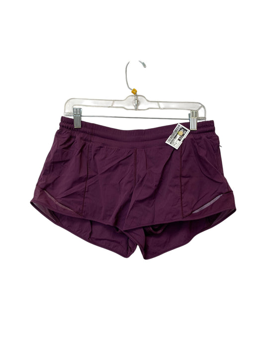 Athletic Shorts By Lululemon In Purple, Size: 12