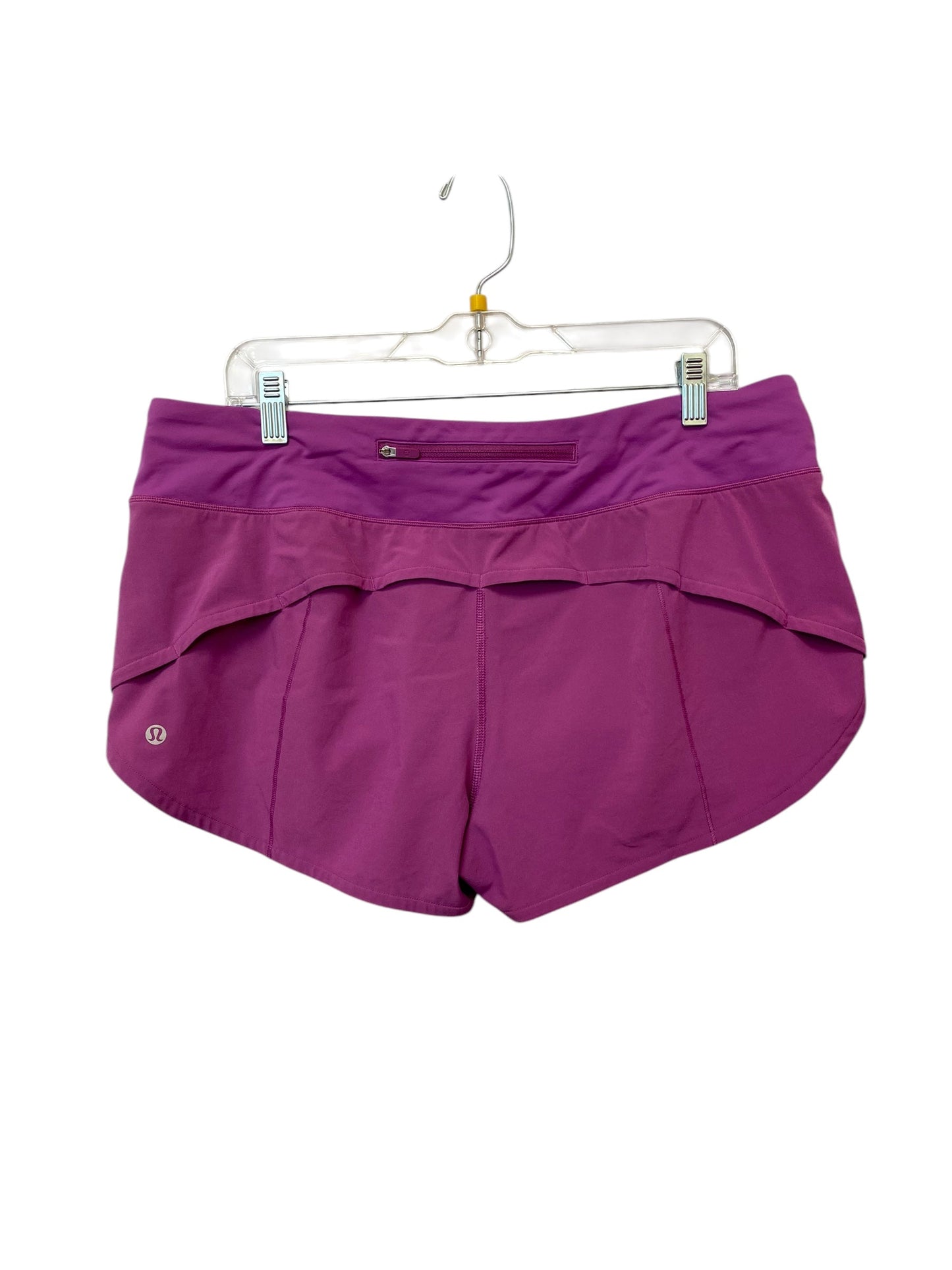 Athletic Shorts By Lululemon In Purple, Size: 12