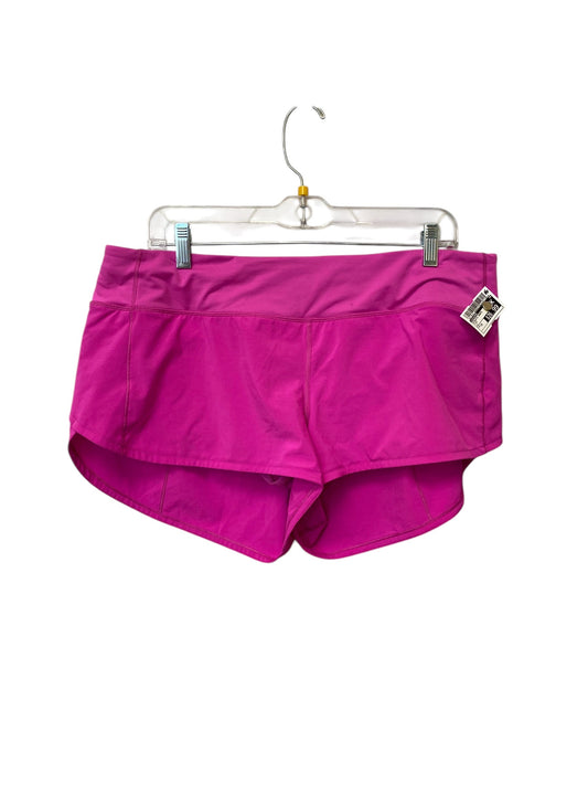 Athletic Shorts By Lululemon In Pink, Size: 12