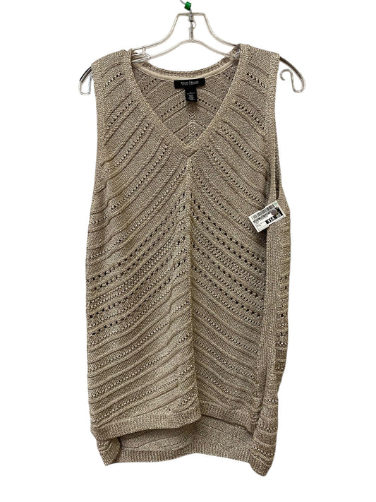 Tunic Sleeveless By White House Black Market In Gold, Size: L