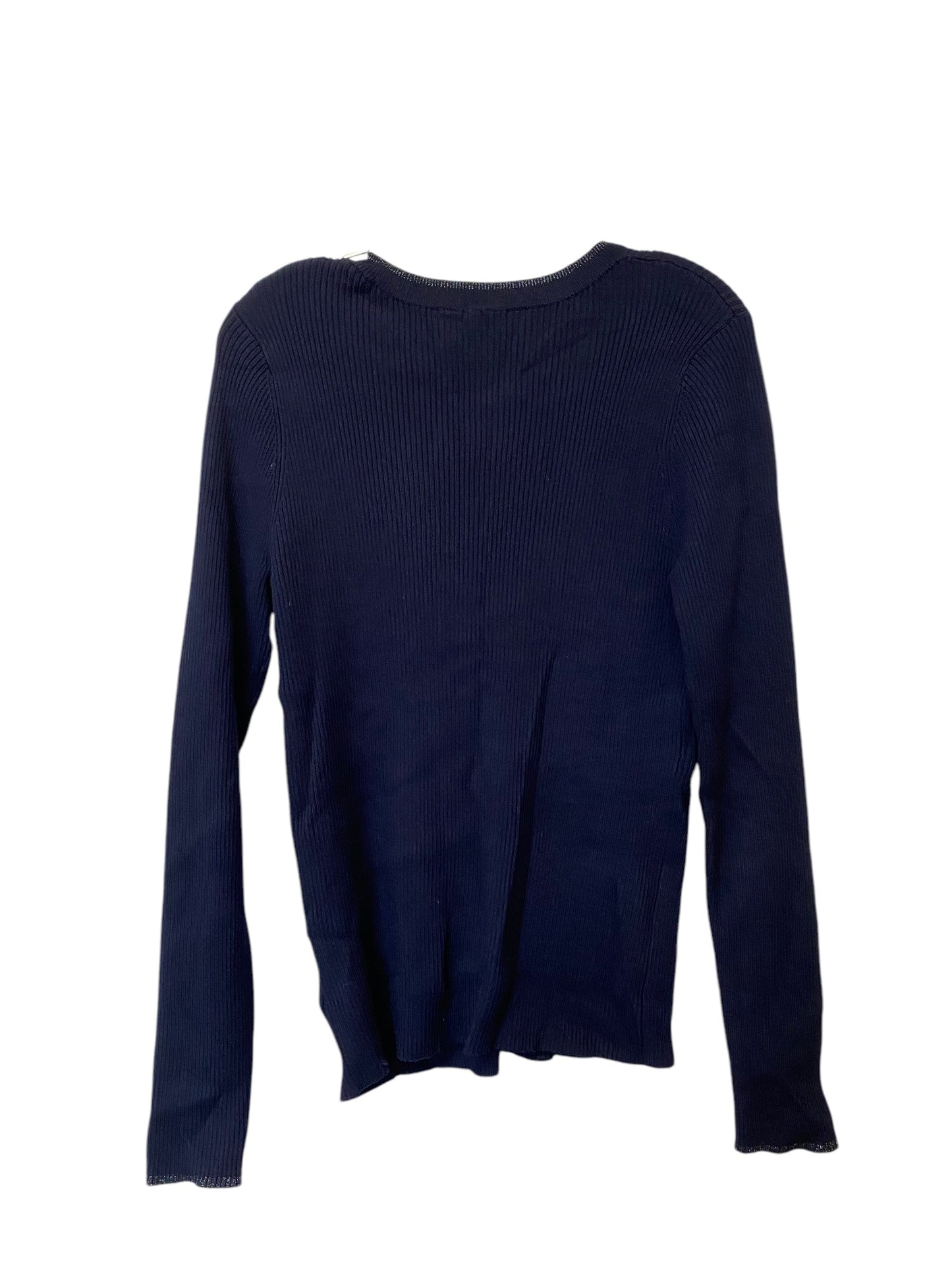 Top Long Sleeve By Moth In Navy, Size: L