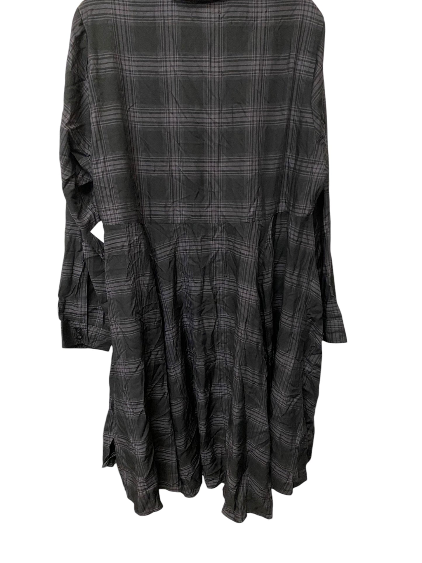 Dress Casual Midi By Torrid In Plaid Pattern, Size: 1x