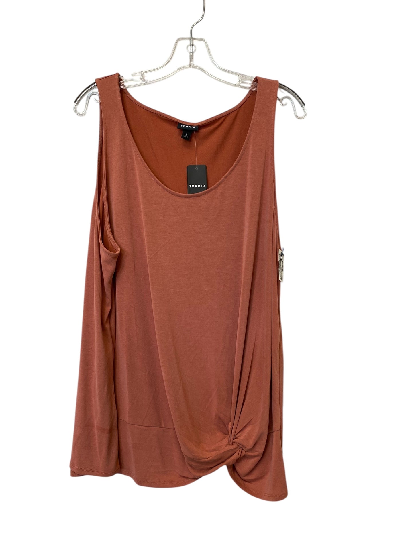 Top Sleeveless By Torrid In Orange, Size: 3x